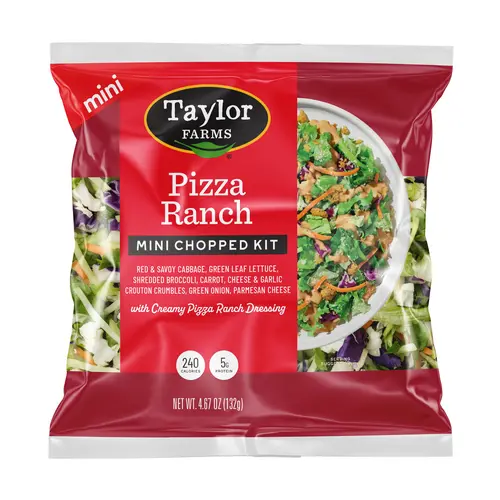 Taylor Farms Pizza Ranch Mini Salad Kit, 4.67 oz Bag, Fresh