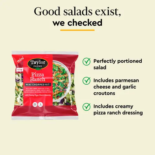 Taylor Farms Pizza Ranch Mini Salad Kit, 4.67 oz Bag, Fresh thumbnail 4
