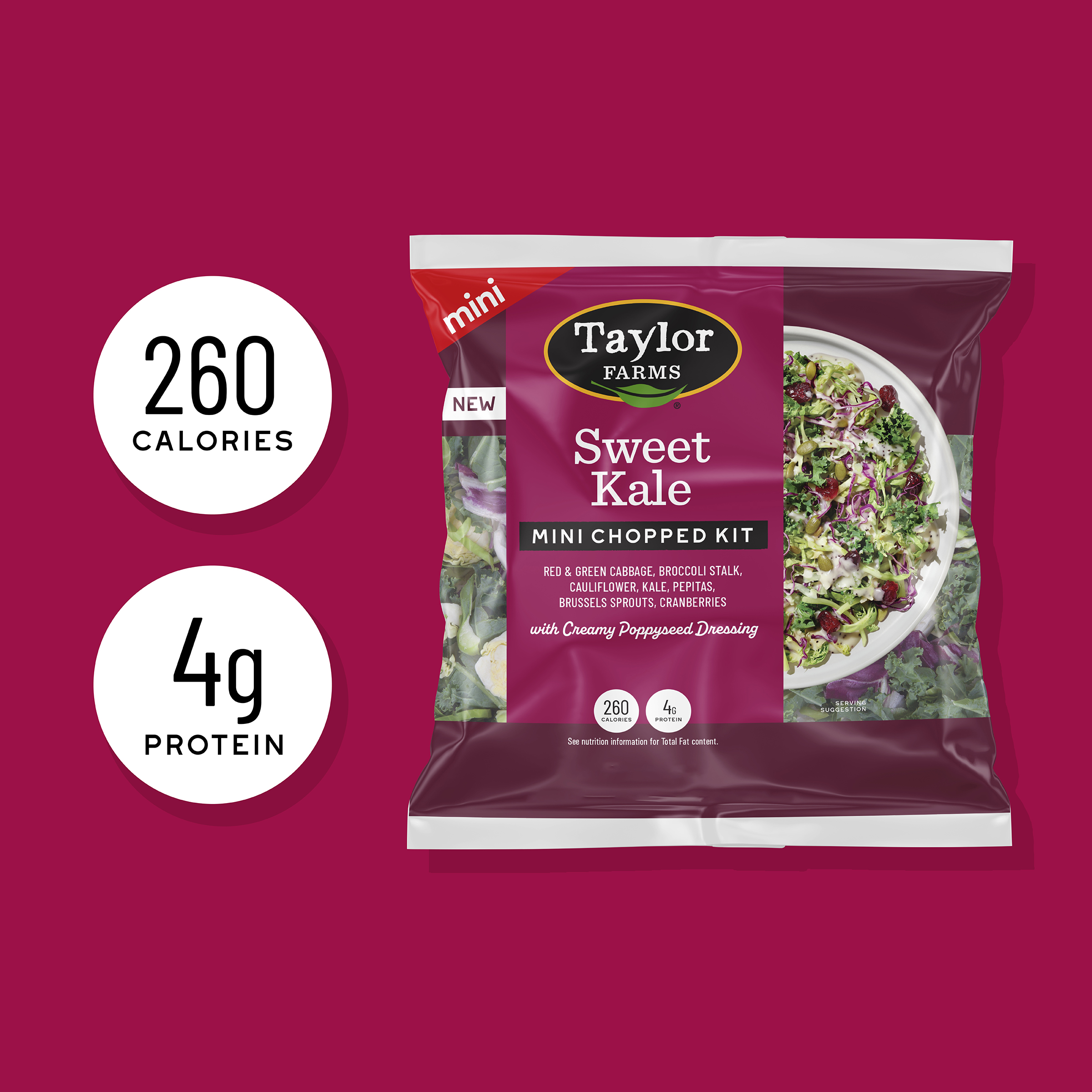 Taylor Farms Sweet Kale Mini Chopped Salad Kit thumbnail 2