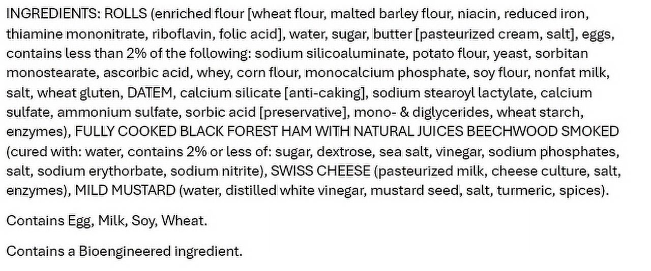 Taylor Farms Ham & Swiss Sandwich Sliders, 3 Count, 5.7 oz (Fresh) thumbnail 3