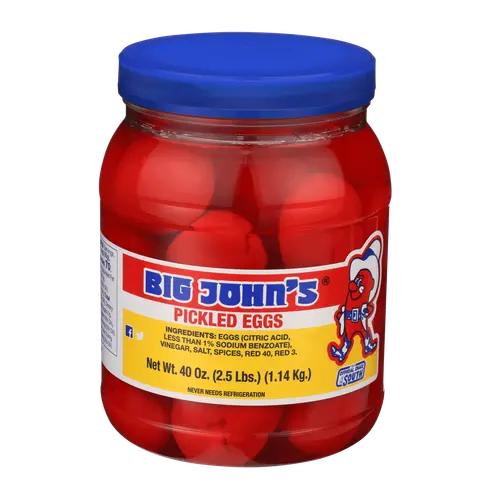 Big John's Ready to Eat Pickled Eggs 40oz Jar, Contains Eggs