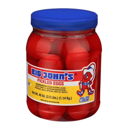 Big John's Ready to Eat Pickled Eggs 40oz Jar, Contains Eggs thumbnail 2