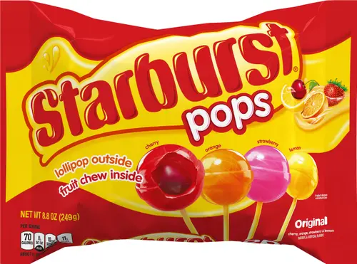 STARBURST Original Pops Lollipops Candy, 8oz Pillow Bag