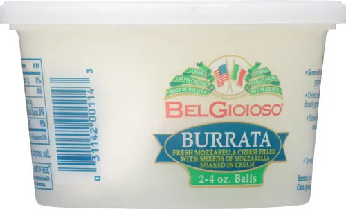 BelGioioso Burrata Cheese Filled with Mozzarella and Cream, 8 oz Refrigerated Plastic Cup thumbnail 3