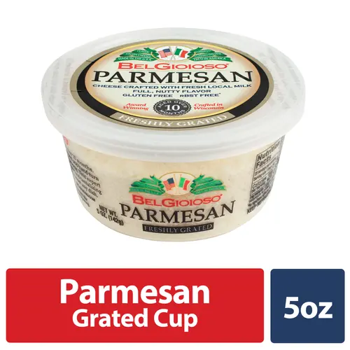 BelGioioso Freshly Grated Parmesan Cheese, Refrigerated 5 oz Plastic Cup thumbnail 2