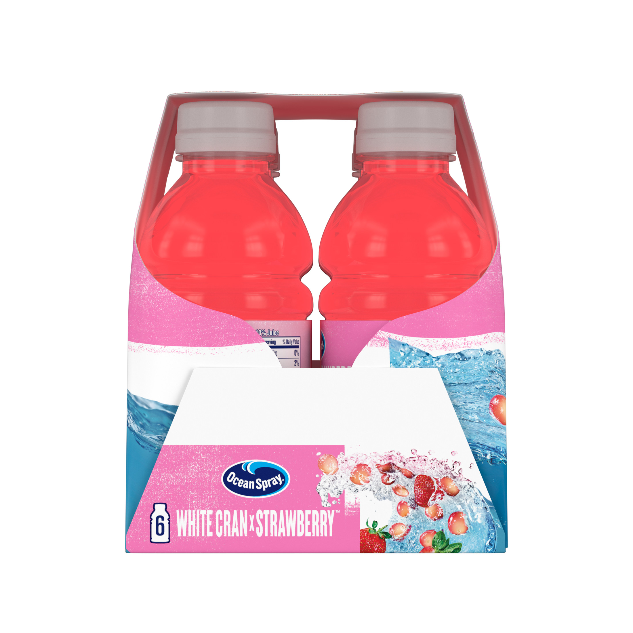 Ocean SprayÂ® White Cran-Strawberry Juice Drinks, 10 fl oz Bottles, 6 Count thumbnail 4