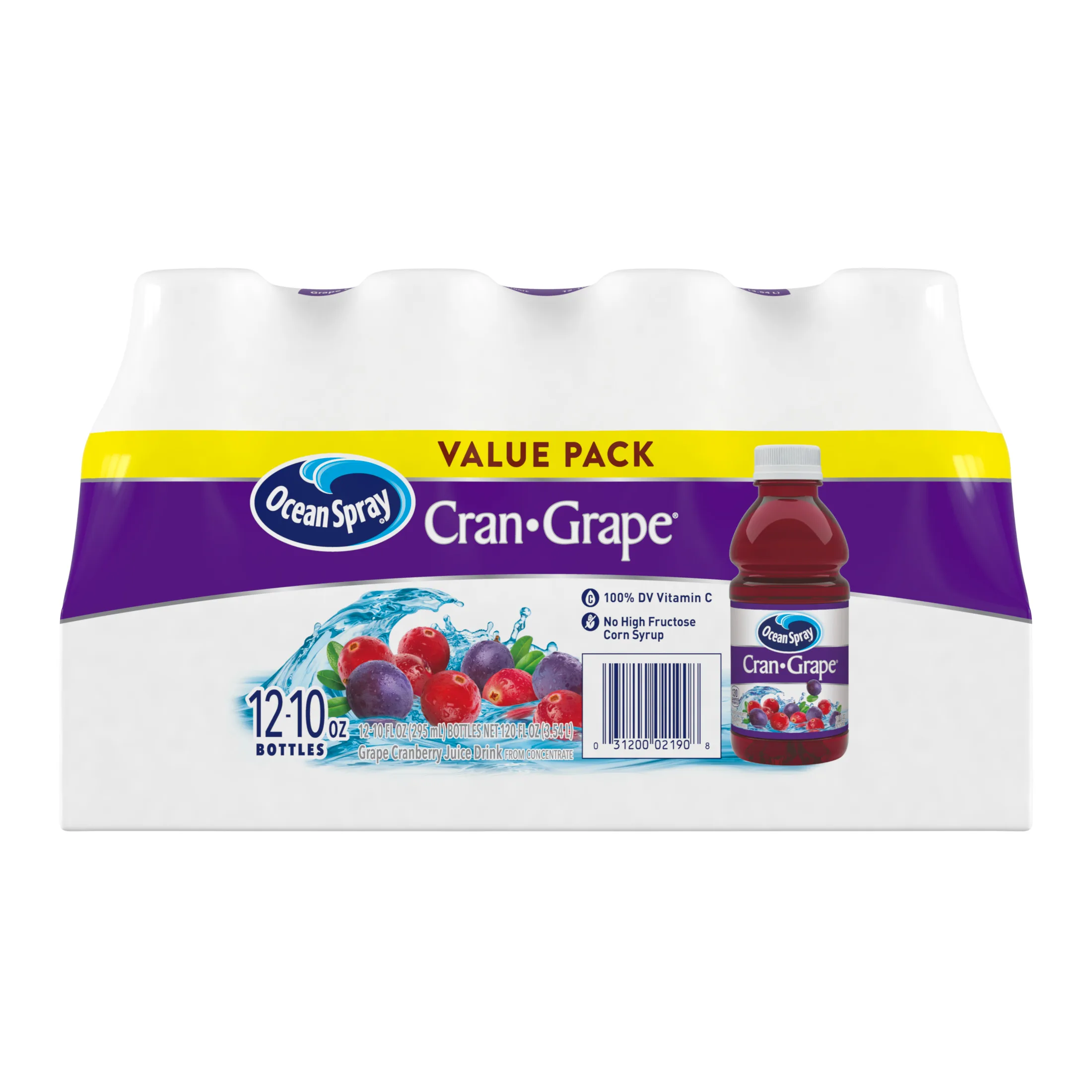 Ocean SprayÂ® Cran-GrapeÂ® Juice Drinks, 10 fl oz Bottles, 12 Count