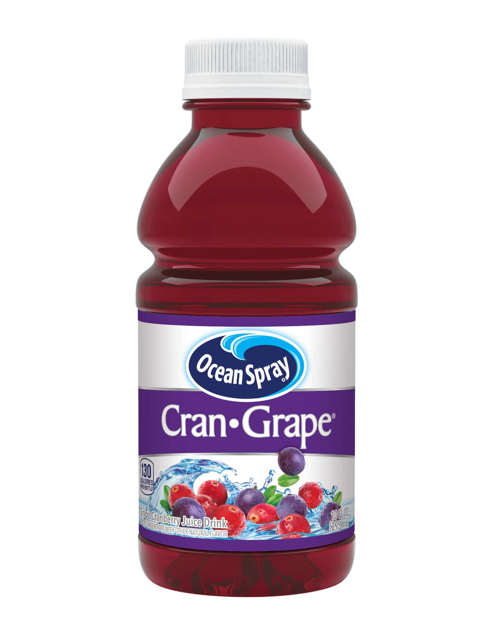 Ocean SprayÂ® Cran-GrapeÂ® Juice Drinks, 10 fl oz Bottles, 12 Count thumbnail 2