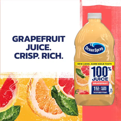 Ocean SprayÂ® 100% Grapefruit Juice, 100% Juice, 60 fl oz Bottle thumbnail 4