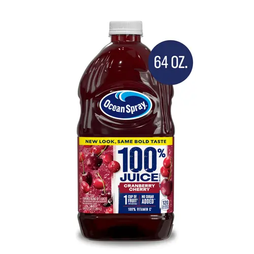 Ocean SprayÂ® 100% Juice Cranberry Cherry Juice Blend, 64 fl oz Bottle