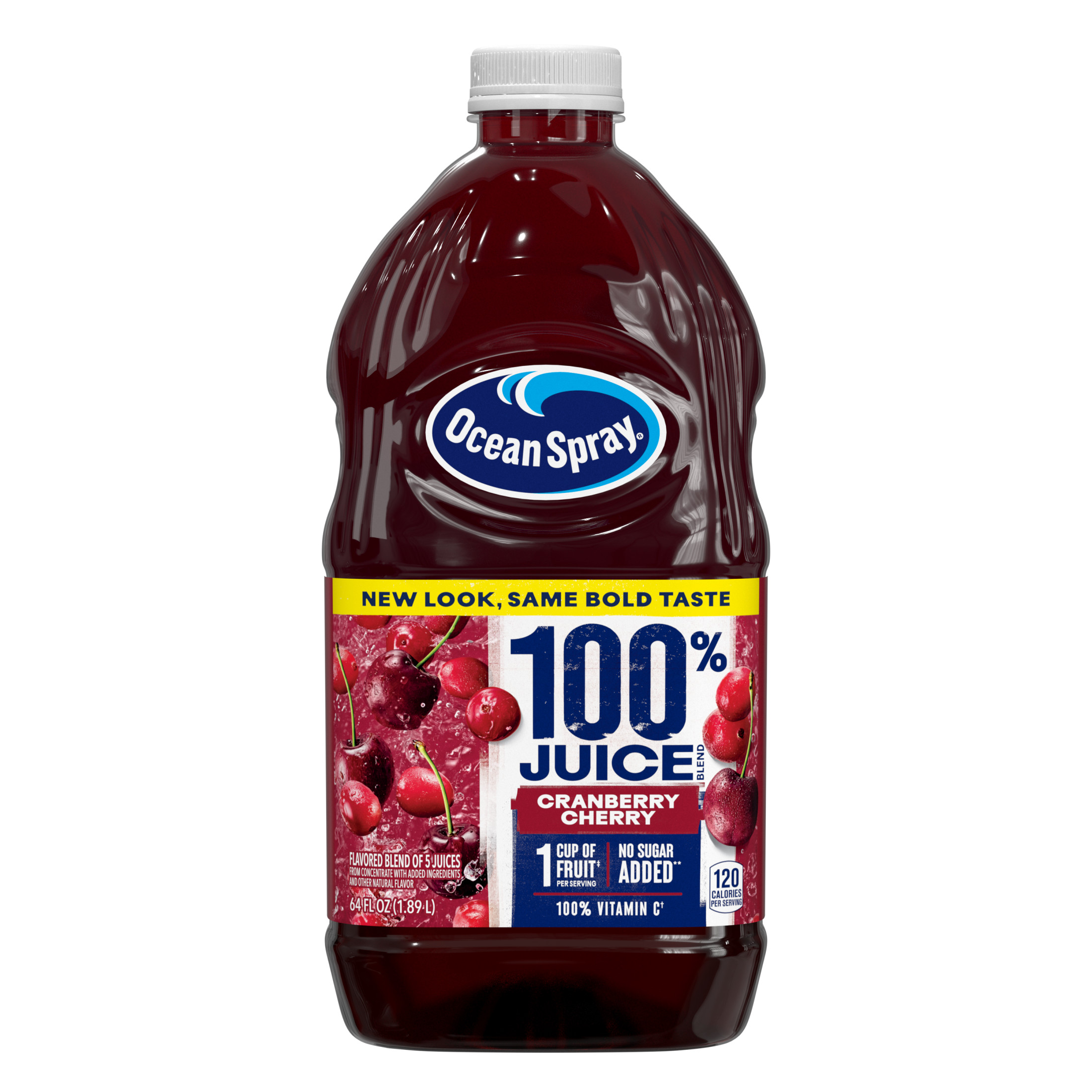 Ocean SprayÂ® 100% Juice Cranberry Cherry Juice Blend, 64 fl oz Bottle thumbnail 2