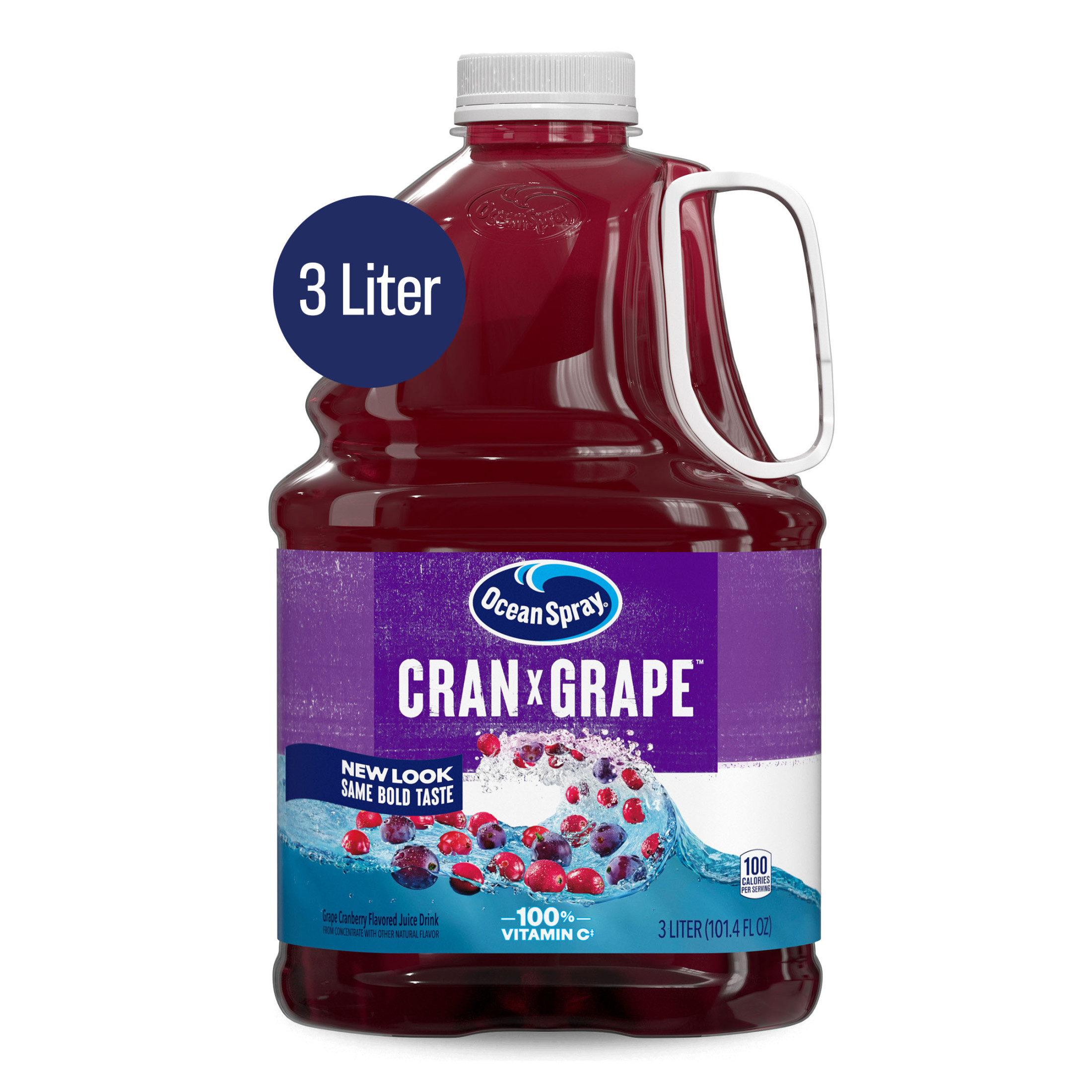 Ocean SprayÂ® Cran-GrapeÂ® Cranberry Grape Juice Drink, 101.4 fl oz Bottle