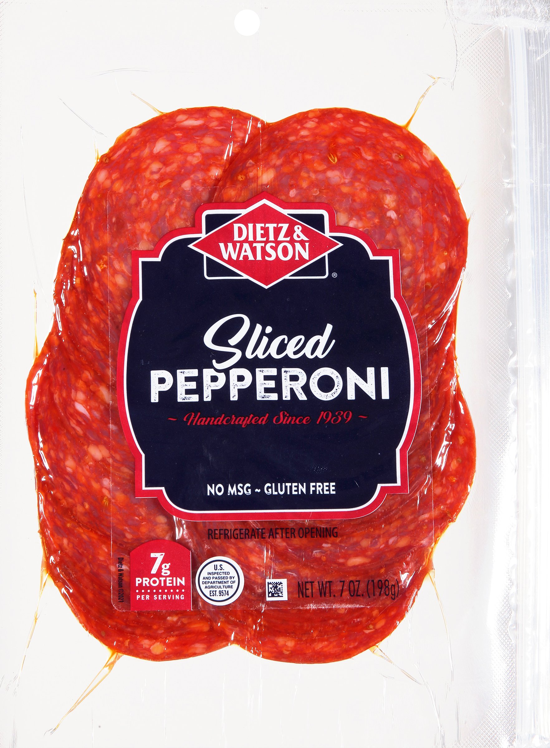 Dietz & Watson Sliced Pepperoni, 7 oz Plastic Resealable Package thumbnail 2