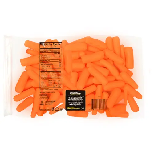 Organic Marketside Fresh Baby Peeled Carrots, 2 lb Bag thumbnail 2