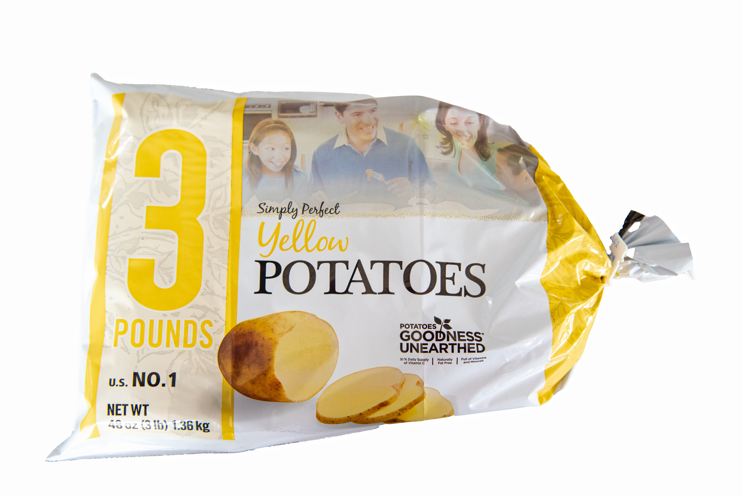 Yellow Potatoes Whole Fresh, 3lb Bag