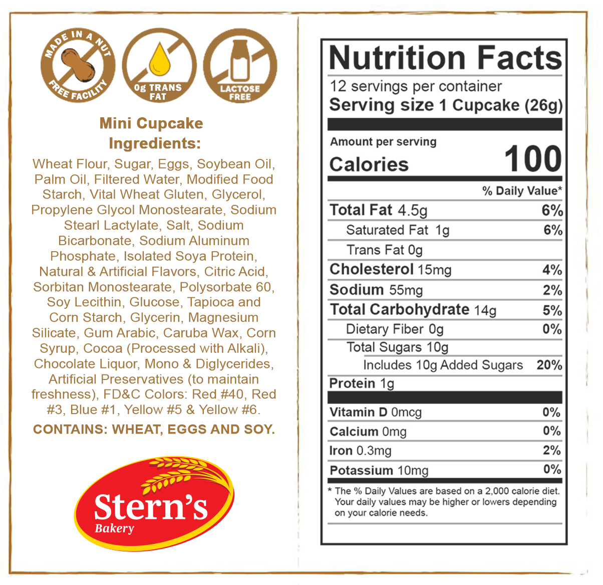 Stern's Bakery Mini Cupcakes Kashcus & Quality Since 1955 10 oz. thumbnail 2