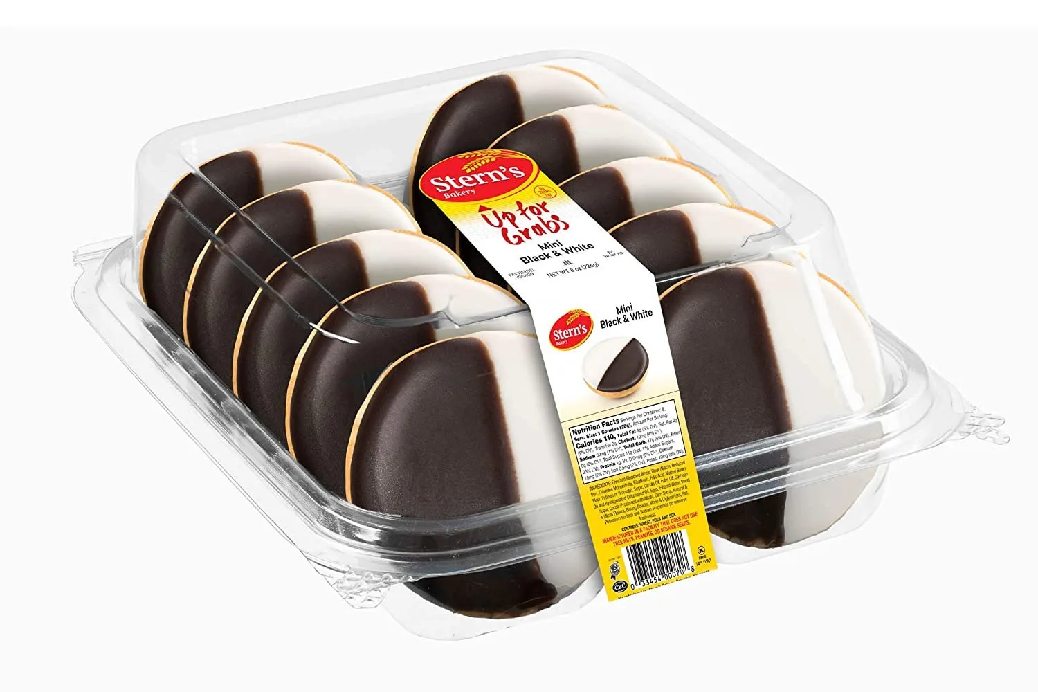 Black and White Cookies | NY Style Black & White Cookies | Snack Cakes | All Natural, Fresh & Delicious | Kosher | Tray 