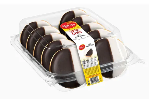 Black and White Cookies | NY Style Black & White Cookies | Snack Cakes | All Natural, Fresh & Delicious | Kosher | Tray 