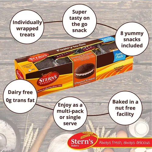 Whoopi Pie Snack Cakes | 8 Cookies Individually Wrapped | Coffee Snacks | Individually Wrapped Whoopee Pie Snack Packs| Holiday, thumbnail 3