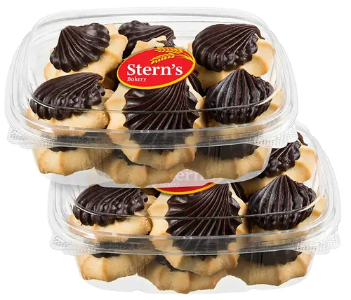 Italian Cookies | Fancy Gourmet Fudge Bakery Cookies | Perfect for all Occasions | Approx 7 or 8 Cookies per Container | Dairy &