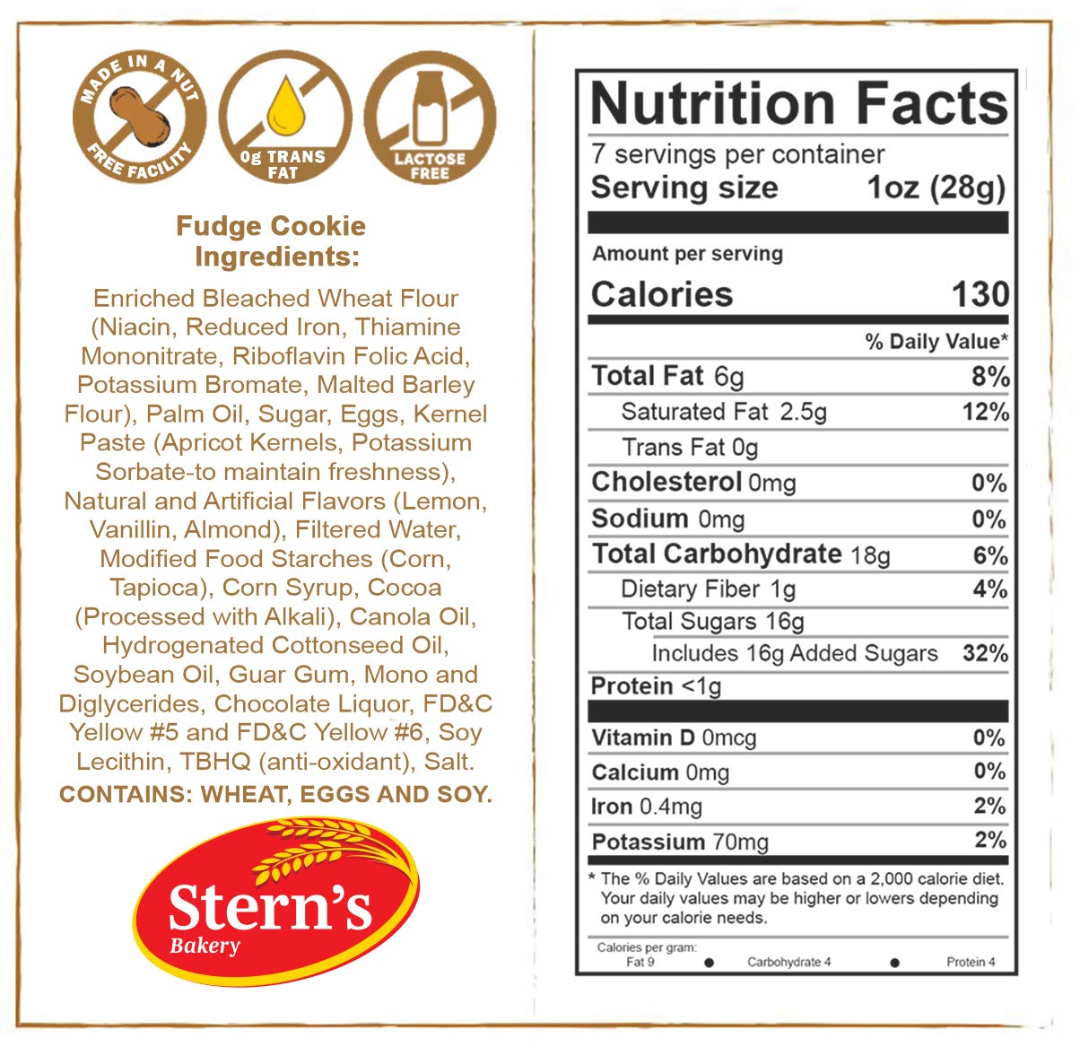 Italian Cookies | Fancy Gourmet Fudge Bakery Cookies | Perfect for all Occasions | Approx 7 or 8 Cookies per Container | Dairy & thumbnail 3