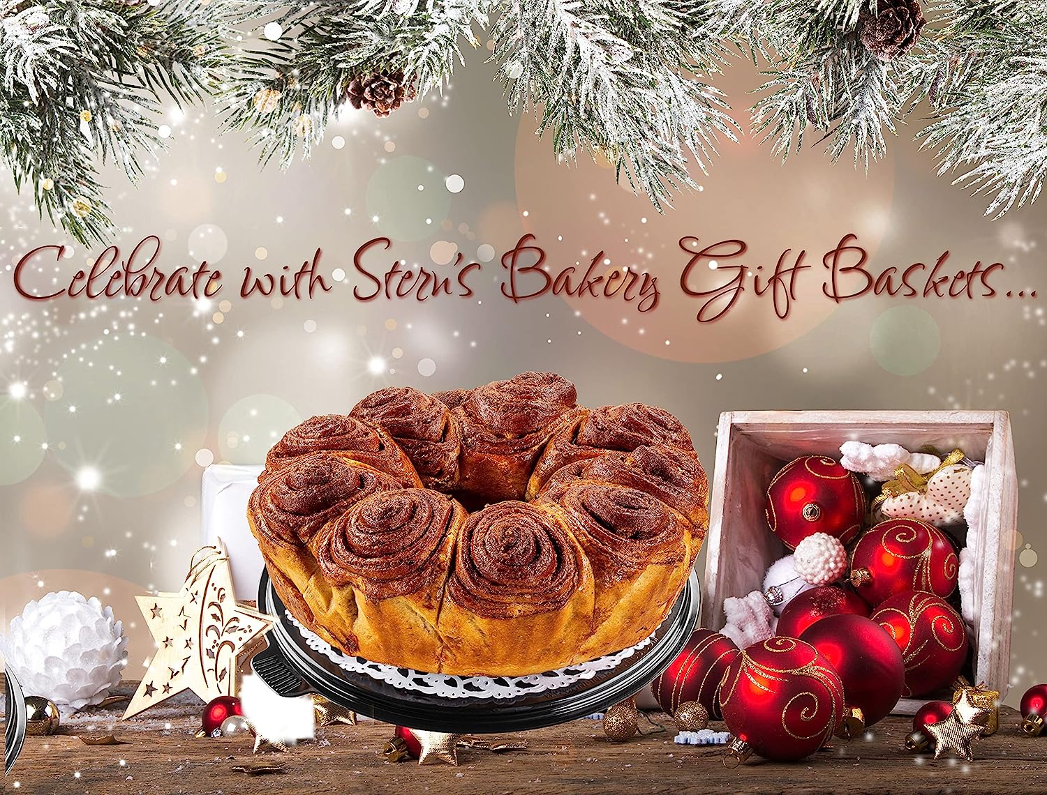 Cinnamon Babka Cake | Fresh & Delicious Coffee Cake | Traditional Babka Bread | Holiday Gourmet Cookie Gift | Christmas Vale thumbnail 3