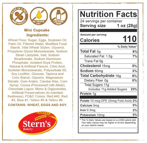 Birthday Snack | Cup Cakes | Snack Cakes | Birthday Cakes | Dairy & Nut Free | 24 Mini Cupcakes Per Pack | 21 oz  Sterns Bak thumbnail 3