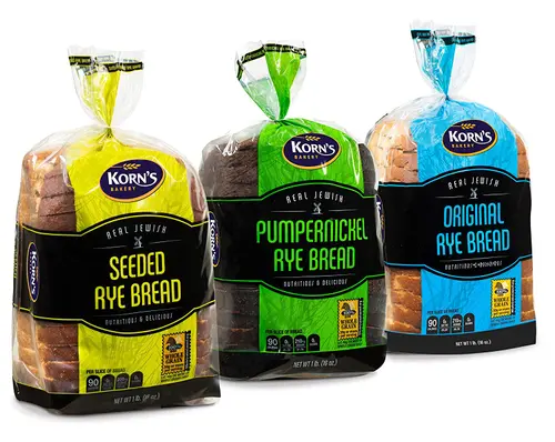 Rye Bread | 3 Flavor Variety Bundle | (1) Seeded Rye Bread, (1) Real Jewish Rye Bread ( Seedless) & (1) Pumpernickel Bread |