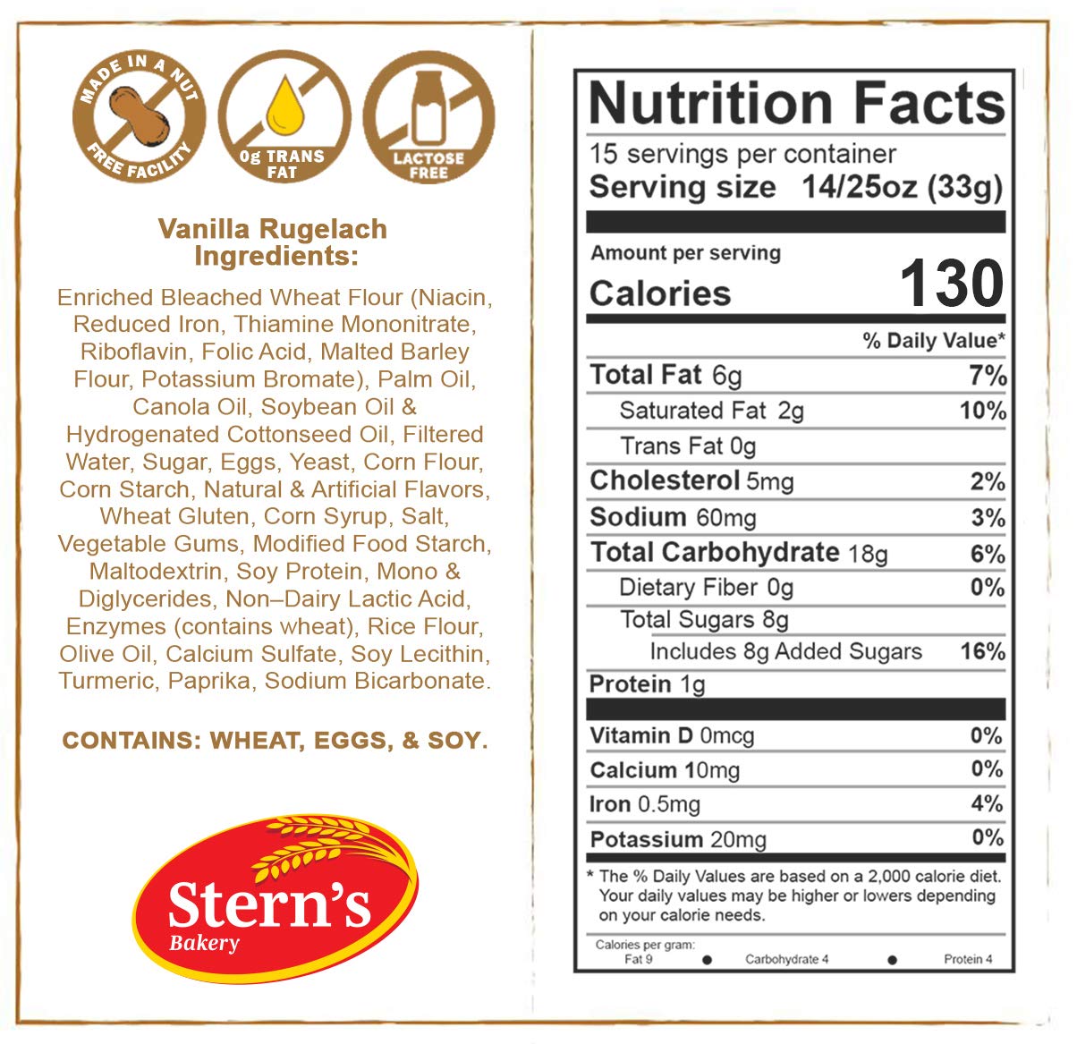 Rugelach Pastries Varieties (Vanilla Rugelach Pastries, Standard Size-12 oz) thumbnail 4