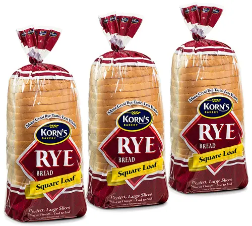 Rye Bread - 3 Pack - 32 oz per Loaf | Delicious Sandwich Bread | Fresh Bread | Soft & Light Rye Bread | Dairy & Nut Free