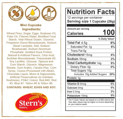 Birthday Snack | Cup Cakes | Snack Cakes | Birthday Cakes | Dairy, Nut & Soy Free | 12 Mini Cupcakes Per Pack | 10 oz â€“ Ster thumbnail 3