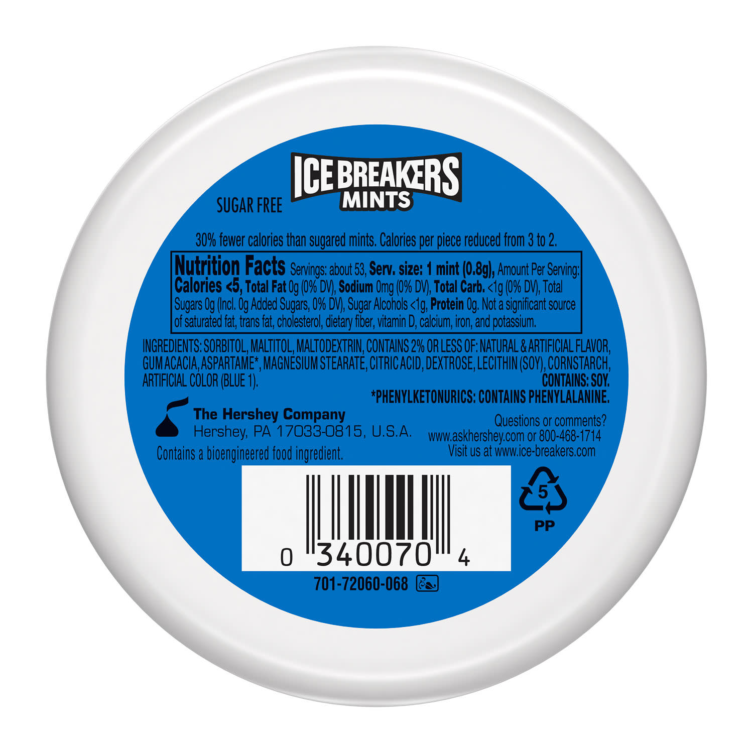 Ice Breakers Cool Mint Sugar Free Mints, Tin 1.5 oz thumbnail 3