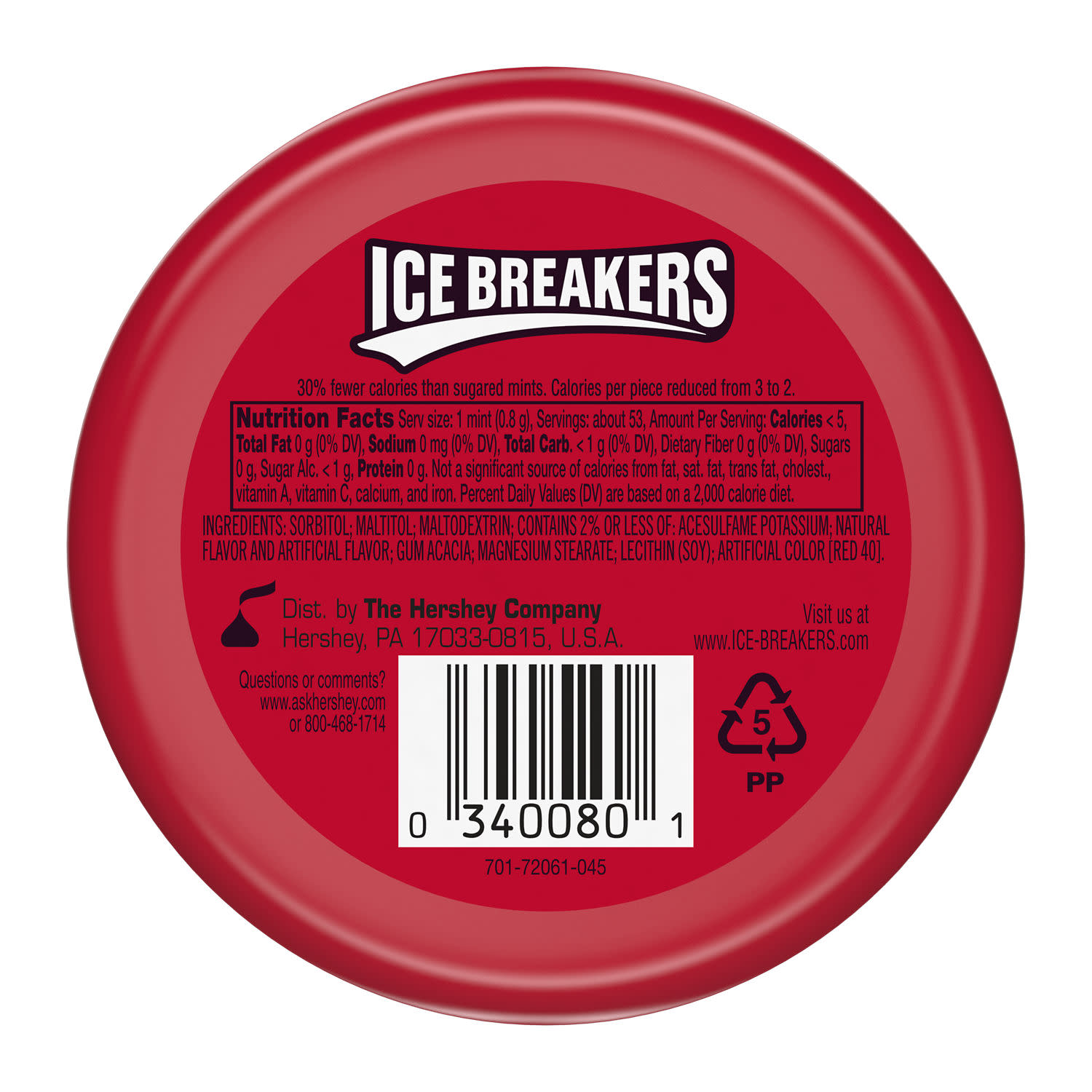 Ice Breakers Cinnamon Sugar Free Mints, Tin 1.5 oz thumbnail 3
