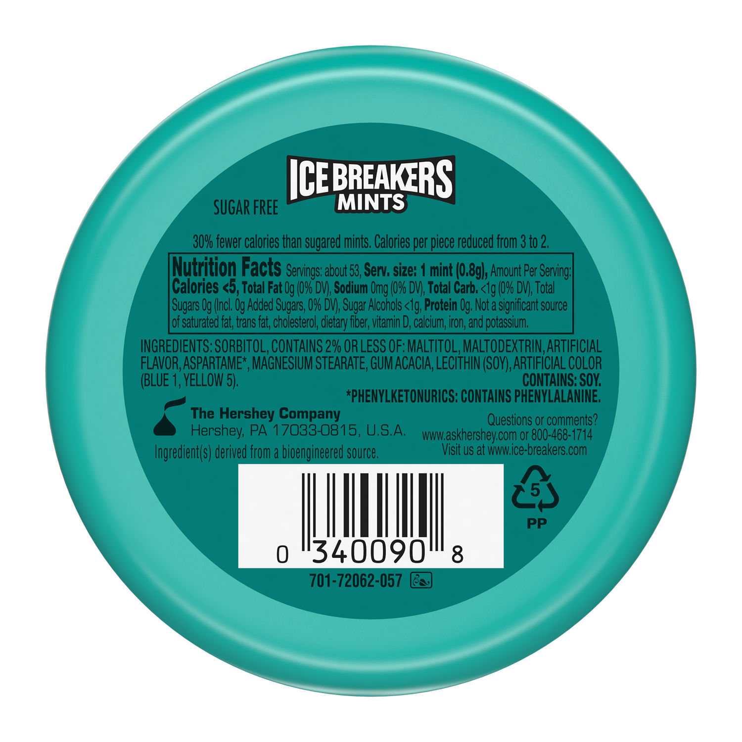 Ice Breakers Wintergreen Sugar Free Mints, Tin 1.5 oz thumbnail 2