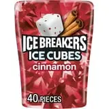 Ice Breakers Ice Cubes Cinnamon Sugar Free Chewing Gum, Bottle 3.24 oz, 40 Pieces
