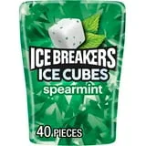 Ice Breakers Ice Cubes Spearmint Sugar Free Chewing Gum, Bottle 3.24 oz, 40 Pieces