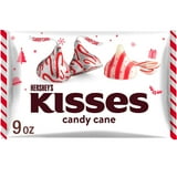 Hershey's Kisses Candy Cane Flavored Christmas Candy, Bag 9 oz