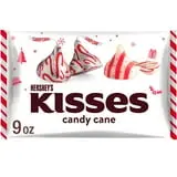 Hershey's Kisses Candy Cane Flavored Christmas Candy, Bag 9 oz