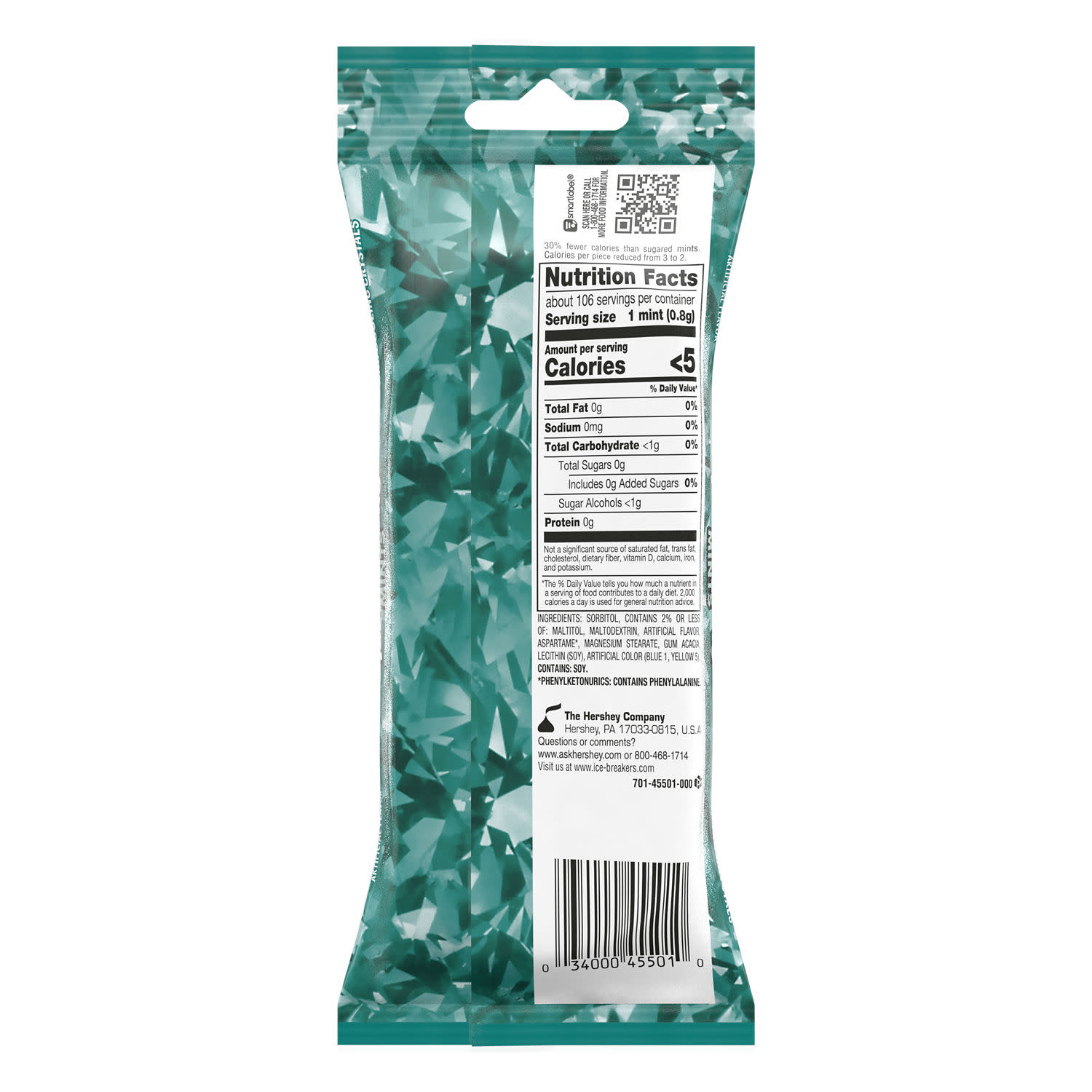 Ice Breakers Wintergreen Sugar Free Mints, Tins 1.5 oz, 2 Count thumbnail 3