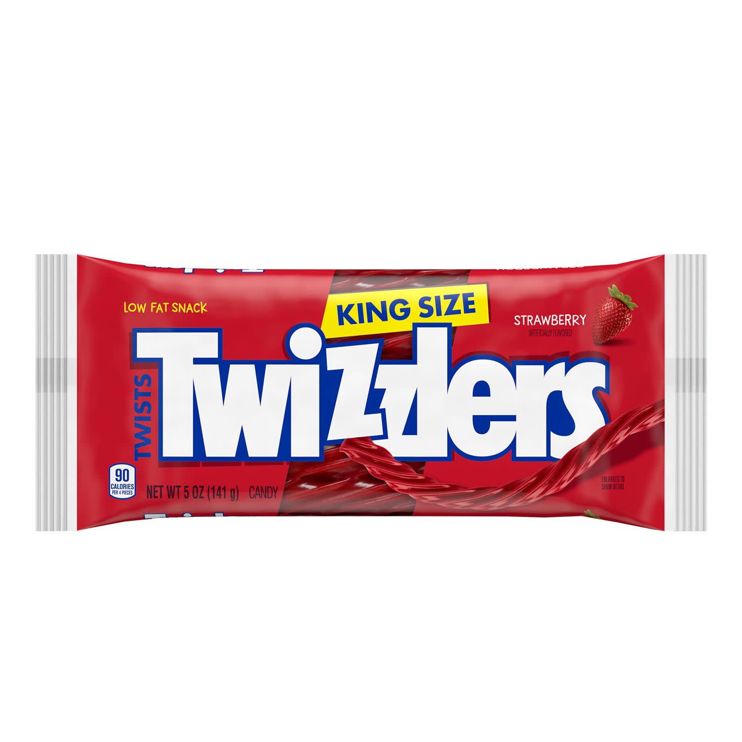 Twizzlers Twists Strawberry Flavored King Size Licorice Style Candy, Bag 5 oz thumbnail 2