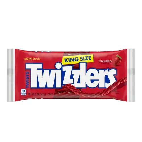 Twizzlers Twists Strawberry Flavored King Size Licorice Style Candy, Bag 5 oz thumbnail 2