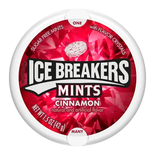Ice Breakers Cinnamon Sugar Free Mints, Tins 1.5 oz, 8 Count thumbnail 4