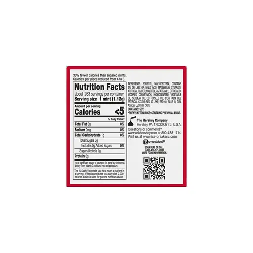 Ice Breakers Duo Fruit Plus Cool Strawberry Sugar Free Mints, Tins 1.3 oz, 8 Count thumbnail 3