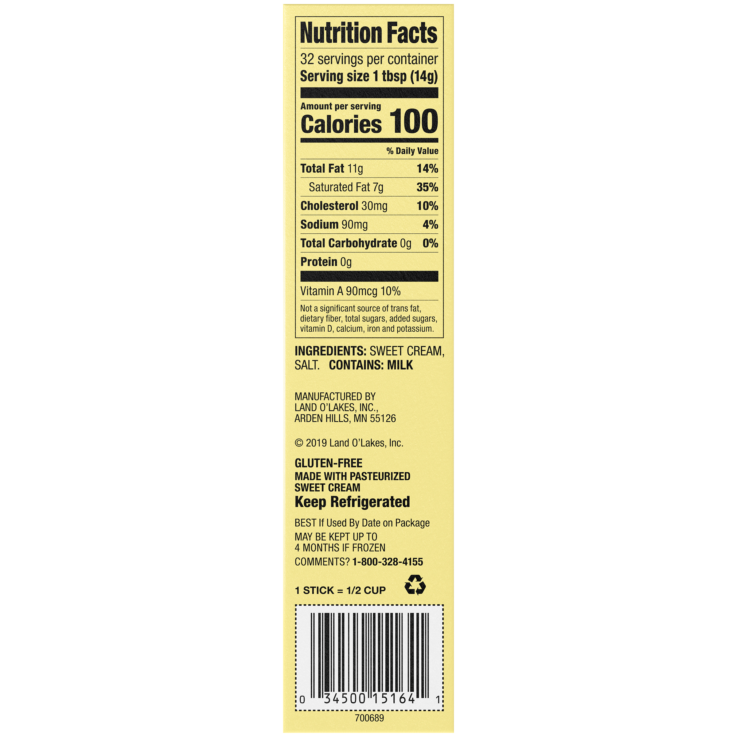 Land O Lakes Salted Stick Butter, 16 oz, 4 Sticks thumbnail 4