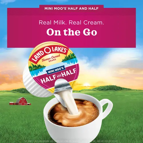 Land O Lakes Mini Mooâ€™s Half And Half Creamer Singles, 24 Count thumbnail 2