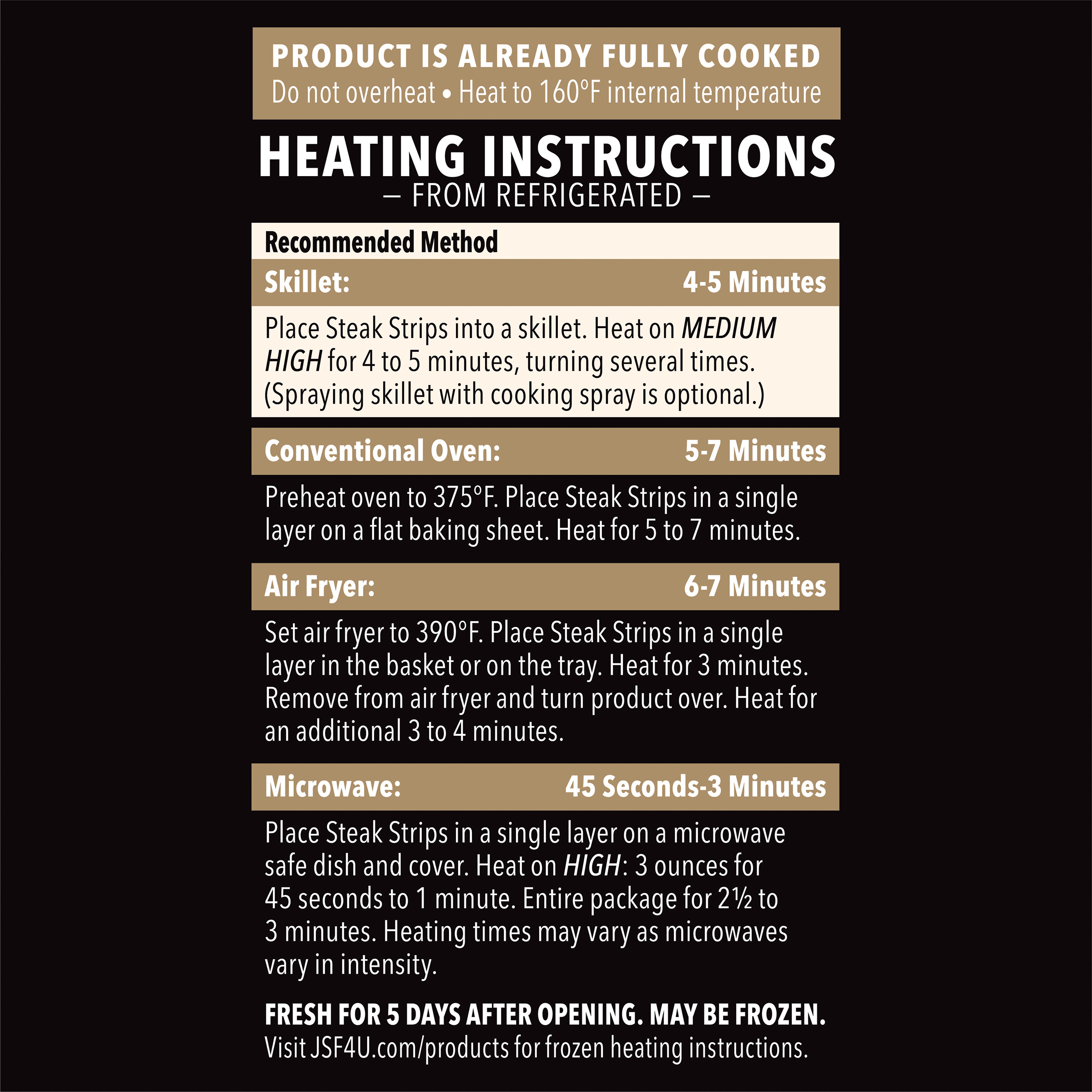 John Soules Foods, Fully Cooked, Steak Fajitas, Fire Grilled Beef Strips, Family Size, 14 oz thumbnail 4