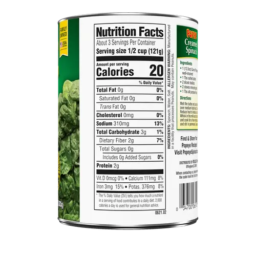 Popeye Leaf Spinach, 13.5 oz thumbnail 2