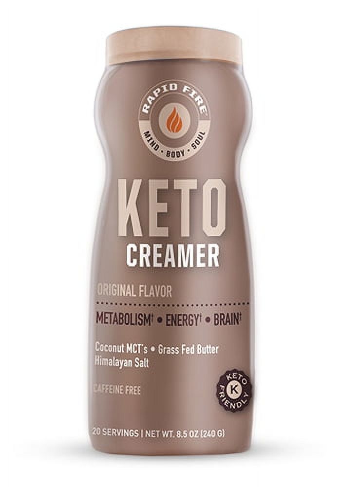 Rapid Fire Ketogenic Creamer with MCT Oil, 8.5 Oz, 20 Servings