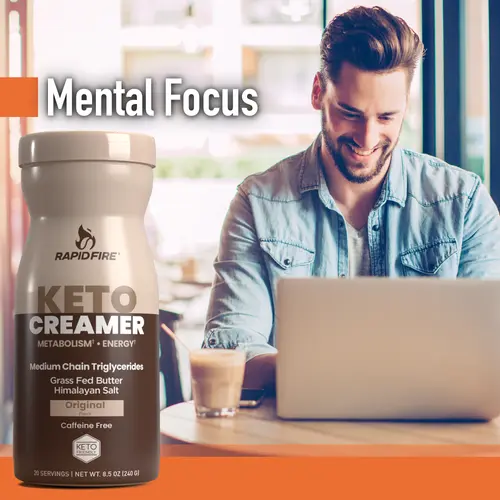 Rapid Fire Ketogenic Creamer with MCT Oil, 8.5 Oz, 20 Servings thumbnail 3