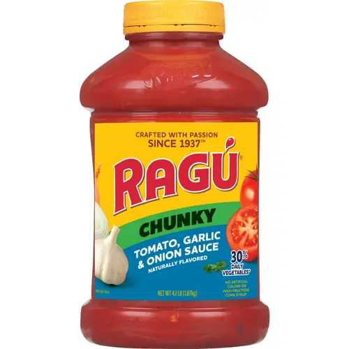 Ragu Chunky Tomato Pasta Sauce, with Garlic and Onion, 66 oz
